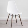 Buy Dining Chairs - Scandinavian Design - Dark Wood Legs - Lumi White 61575 - prices